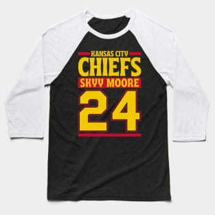 Kansas City Chiefs Skyy Moore 24 American Football Team Baseball T-Shirt